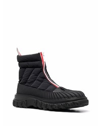 Thom Browne Rwb Stripe Quilted Zip Up Boots