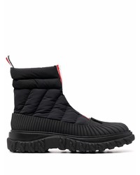 Thom Browne Rwb Stripe Quilted Zip Up Boots