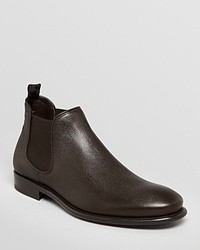 Salvatore Ferragamo Santo Pebbled Leather Chelsea Boots