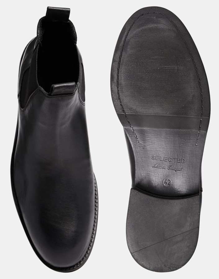 Ouderling paars Schaap Selected Homme Chelsea Boots, $189 | Asos | Lookastic