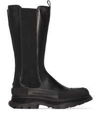 Alexander McQueen Sensory High Chunky Leather Boots