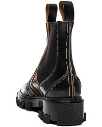 Balenciaga Shiny Leather Chelsea Boots