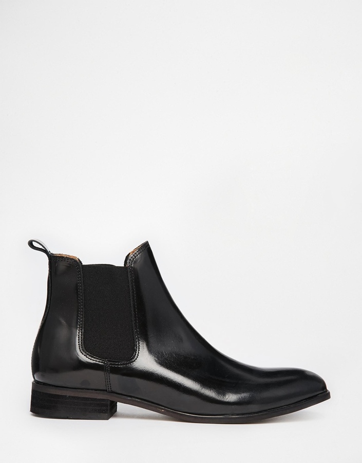 Shoe The Bear High Shine Chelsea Boots, $235 | Asos | Lookastic