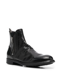 Officine Creative Side Zip Leather Boots
