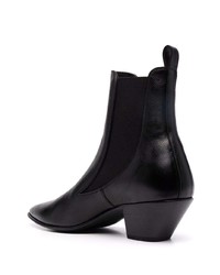 Saint Laurent Slip On Leather Boots