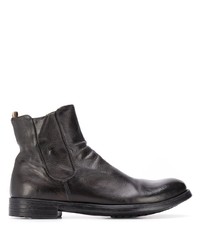 Officine Creative Slouch Leather Ankle Boots