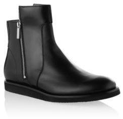 hugo boss leather chelsea boots