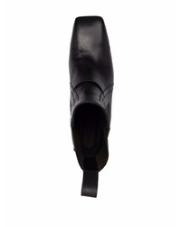 Rick Owens Square Toe Leather Boots