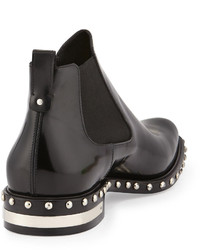 Givenchy Studded Leather Chelsea Boot Black