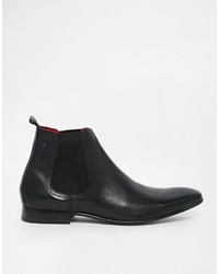 Base London Thread Leather Chelsea Boots, $132 | Asos | Lookastic