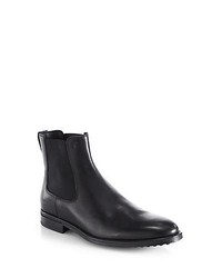 Tod's Leather Chelsea Boots Black Shoes