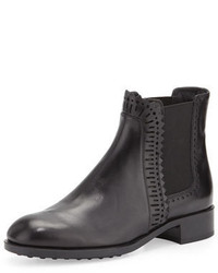 Tod's Tods Chelsea Perforated Zigzag Ankle Boot