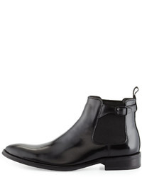 Kenneth Cole Totalize Leather Chelsea Boot Black