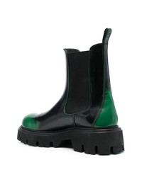 MSGM Two Tone 60mm Leather Ankle Boots