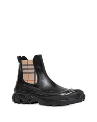 Burberry Vintage Check Coated Chelsea Boots
