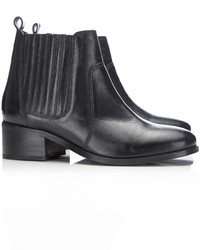 Wallis Black Leather Chelsea Boot