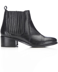 Wallis Black Leather Chelsea Boot