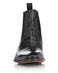 Barneys New York Washed Leather Chelsea Boots