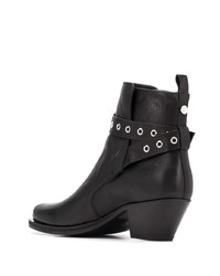 Versace Wrap Around Strap Ankle Boots