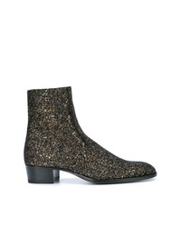 Saint Laurent Wyatt 40 Glitter Boots