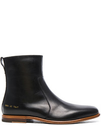 Robert Geller X Common Projects Leather Chelsea Boots
