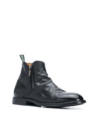 Green George Zip Ankle Boots