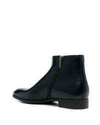 Santoni Zip Up Ankle Leather Boots