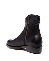 Ajmone Zip Up Leather Ankle Boots