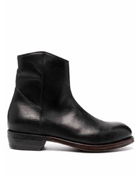 Ajmone Zip Up Leather Ankle Boots