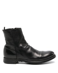 Officine Creative Zip Up Leather Ankle Boots