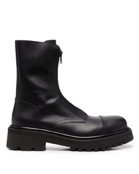 Vetements Zip Up Leather Boots