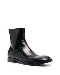 Maison Margiela Zipped Leather Ankle Boots