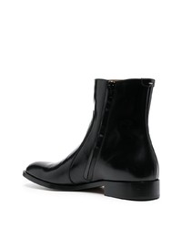 Maison Margiela Zipped Leather Ankle Boots