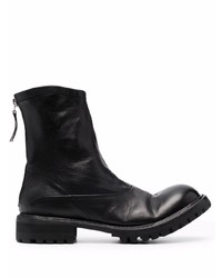Premiata Zipped Leather Boots
