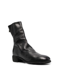 Guidi Zipped Mid Calf Leather Boots
