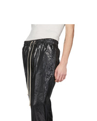 Rick Owens Black Cropped Astaire Trousers