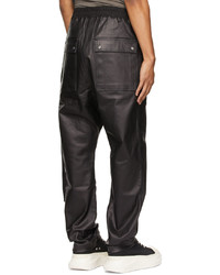 Rick Owens DRKSHDW Black Matte Denim Bela Jeans