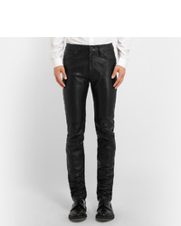 Acne Studios Depp Fly Leather Trousers
