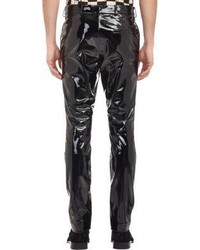 Patent Leather Trousers Black by Haider Ackermann