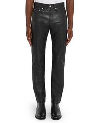Givenchy Slim Fit Leather Trousers