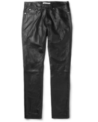 Givenchy Slim Fit Leather Trousers