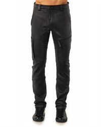 Helmut Lang Trace Leather Moto Trousers