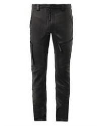 Helmut Lang Trace Leather Moto Trousers