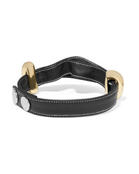 Ellery Bre Leather And Gold Tone Choker