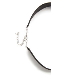 Jennifer Zeuner Jewelry Leather Choker Necklace
