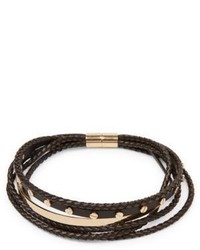 Givenchy Multi Row Braided Leather Choker