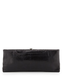 Hobo Adelyn Leather Clutch Bag Black