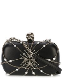 Alexander McQueen Skull Chains And Charms Box Clutch