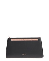 Ted Baker London Ammira Plisse Leather Clutch