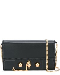 Anthony Vaccarello Gold Tone Detail Clutch